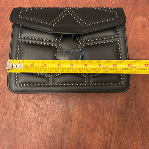 Black Studded Chain Shoulder Bag - Picture 5 of 7